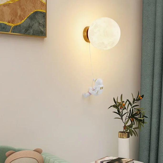 Moon LED Wall Lamp Children's Room Wall Light