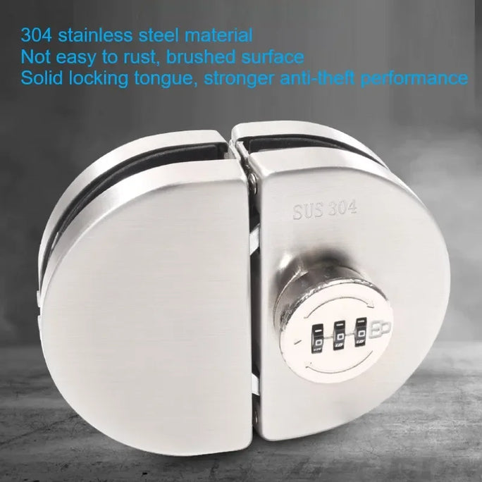Frameless Glass Door Lock Single/double