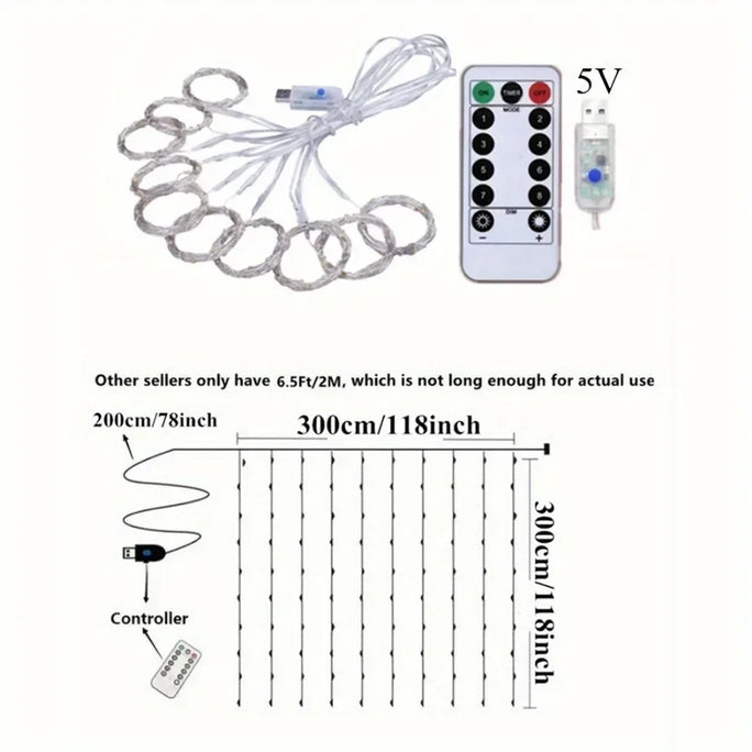 Remote Control USB Fairy Lights 3 4 6 Meters LED