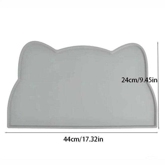 Pet silicone food mat waterproof, anti-slip