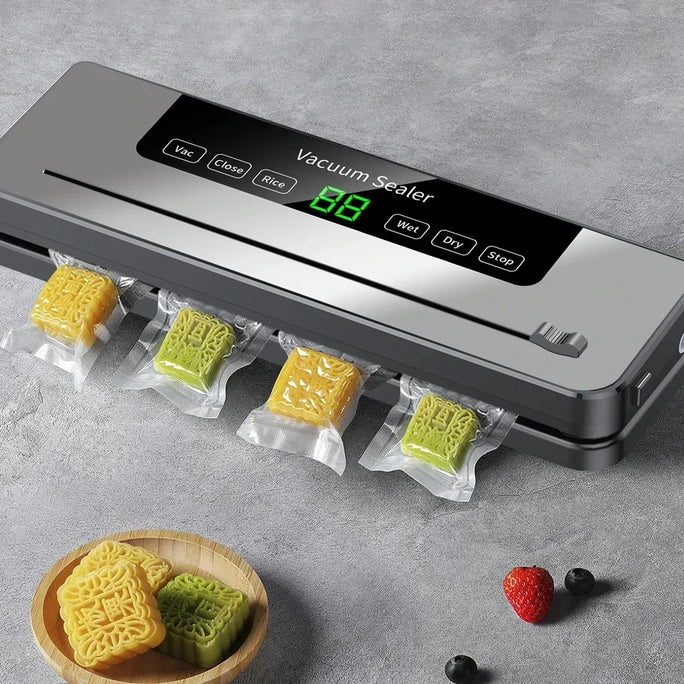 Electric Vacuum Sealer Food Storage Seal Touch Button Dry/Wet