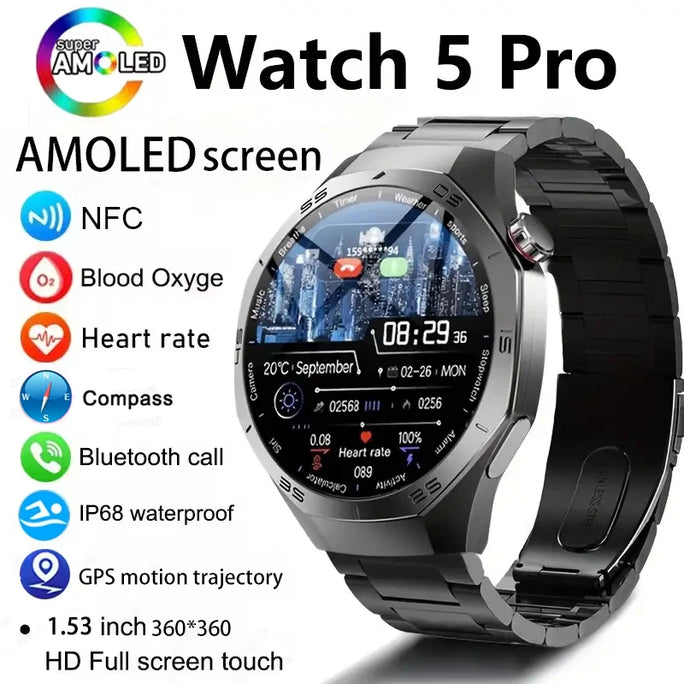 GT5 PRO GPS Trajectory Sport Smart Watch Men