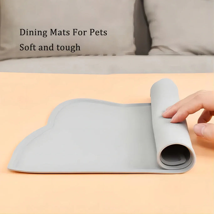 Pet silicone food mat waterproof, anti-slip