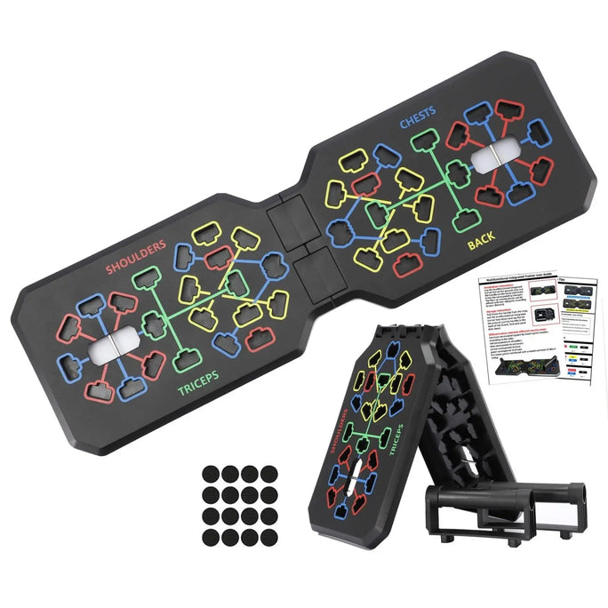 Portable Multifunctional Push-up Board Set With Handles Foldable