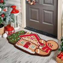 Gingerbread Kitchen Rugs Christmas Doormat Floor Mat
