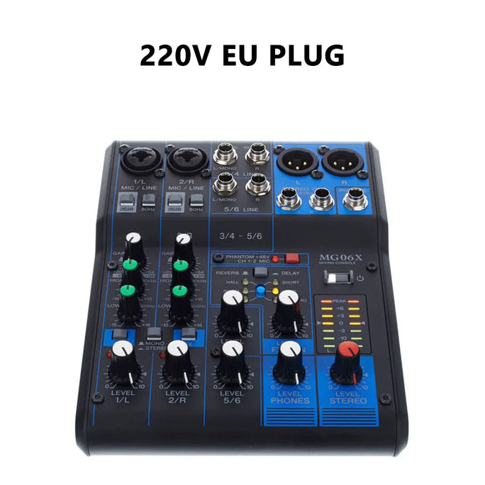 Professional 6 channel Audio Mixer MG06X MG06XU Sound Console
