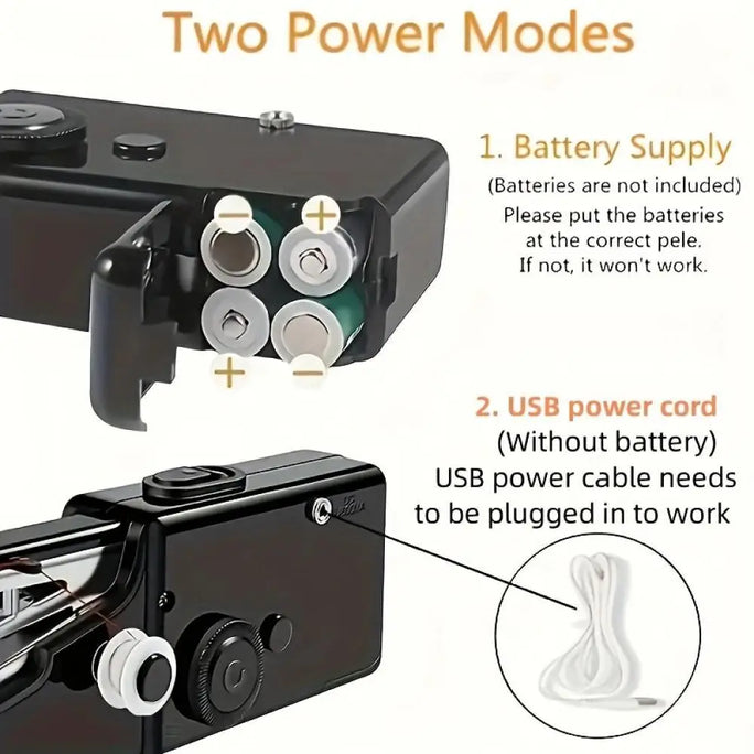 Mini Portable Handheld Sewing Machine USB