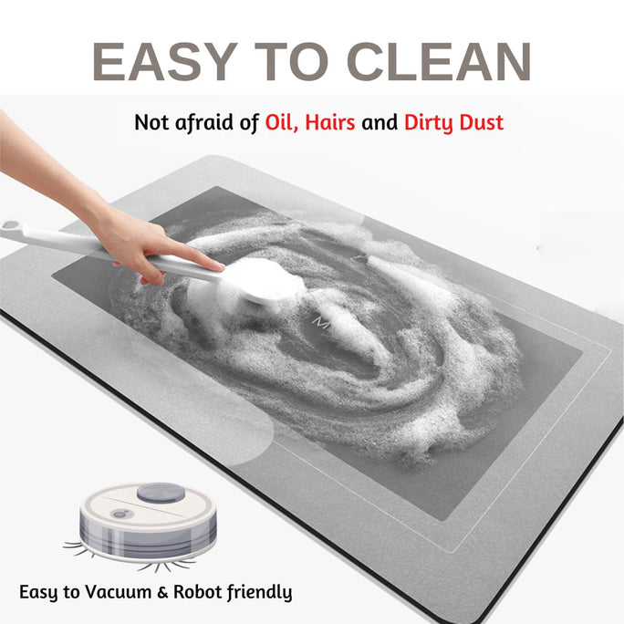 Kitchen Floor Mat Diatom Mud Pad Super Absorbent