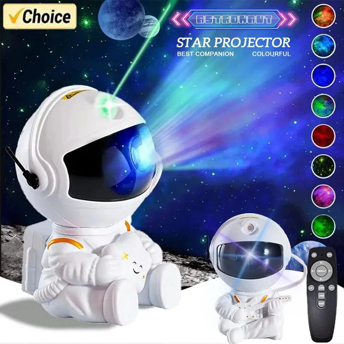 Star Projector Galaxy Night Light Astronaut Space