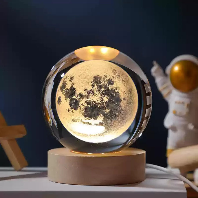 LED Night Light Galaxy Crystal Ball Table