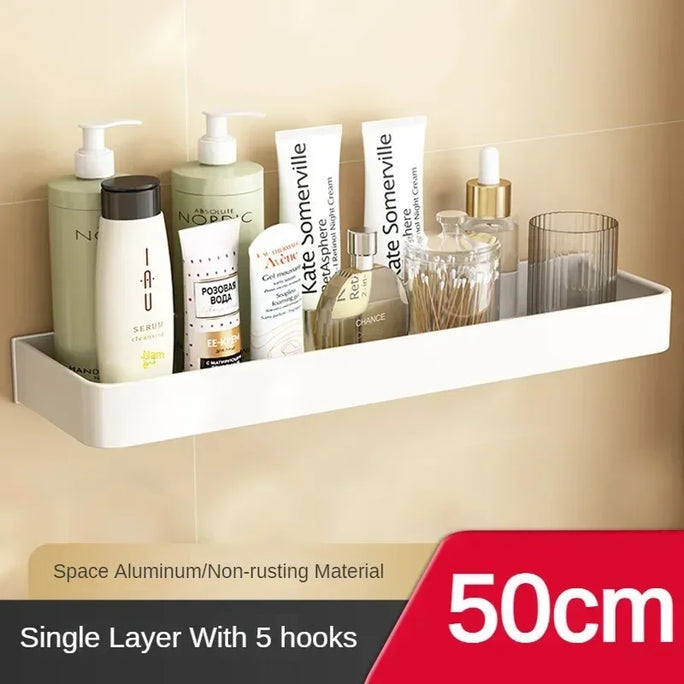 Bathroom Accessory Shelf Cream Kitchen Organizer