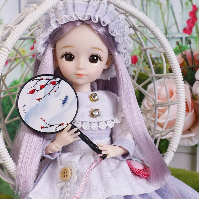 30cm Bjd Dolls Princess Full Set 1/6 Anime Bjd With Clothes 23 Joint