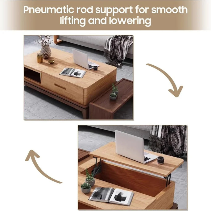2pcs Folding Lift up Top Coffee Table Lifting Frame Desk