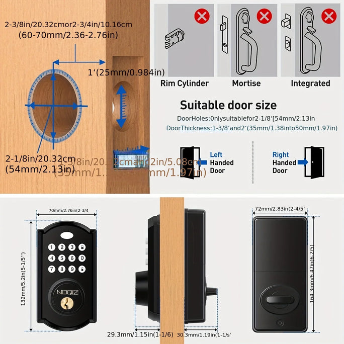 Keyless entry door lock - electronic door lock