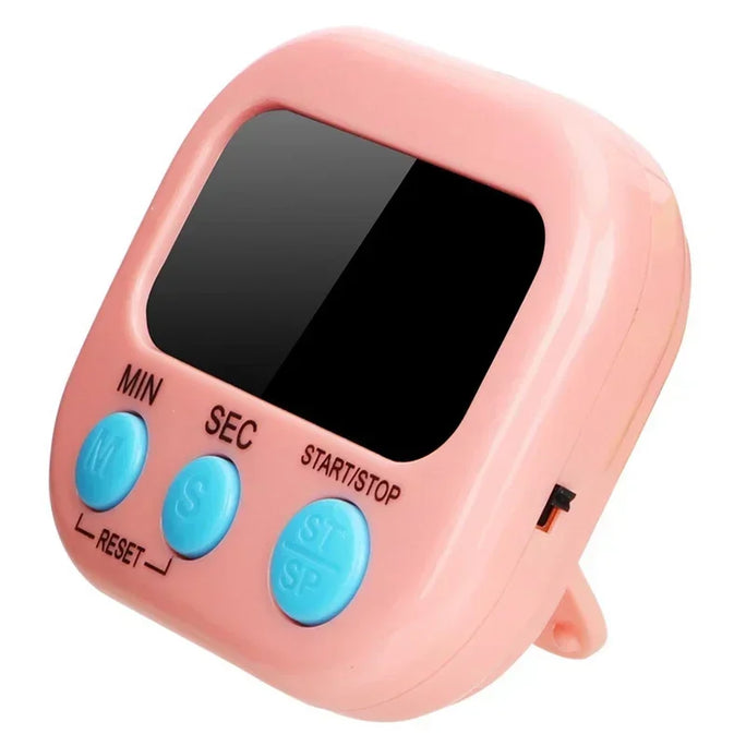 Electronic Kitchen Timer with Magnetic Back -LCD