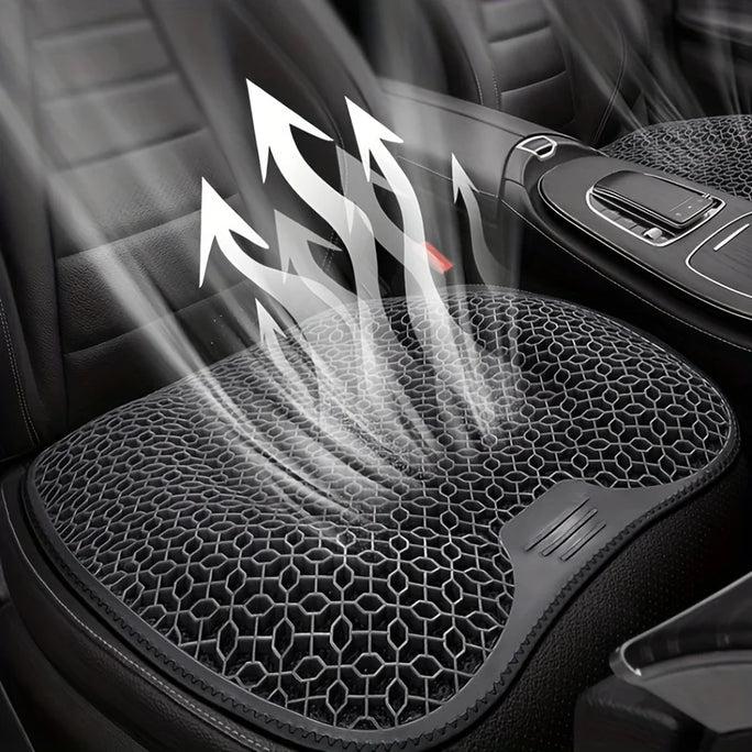 1pc Gel Seat Cushion - Honeycomb Design