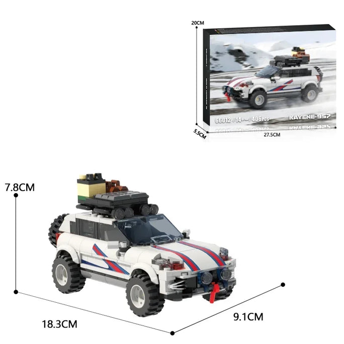 406PCS City Off-Road Vehicle Building Blocks Racing Car Model