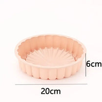 Silicone Sunflower Silhouette Cake Mold Round Diy Baking Molds Multi