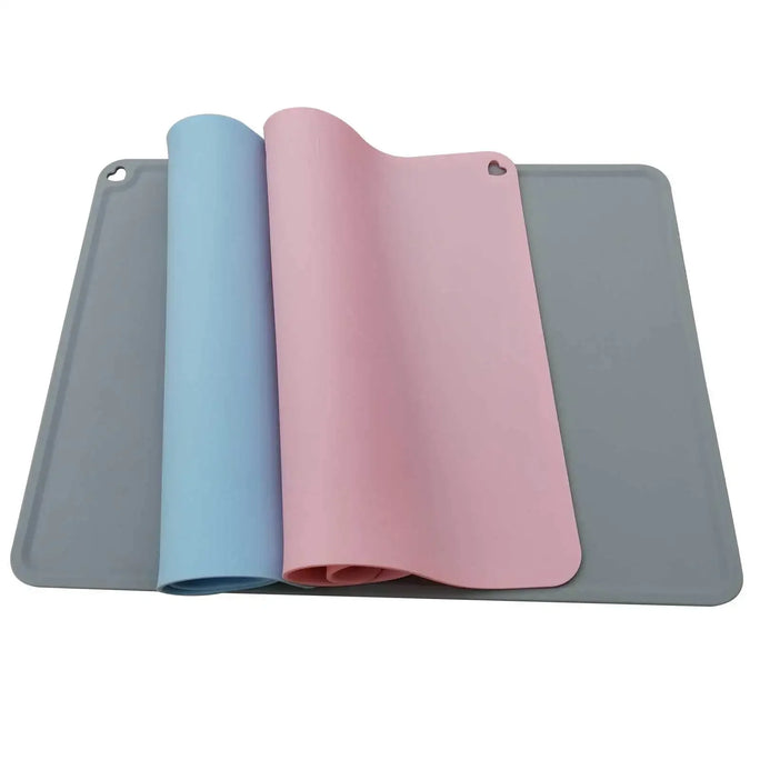 Silicone Pet Food Mat, Waterproof Non - slip Pet Mat
