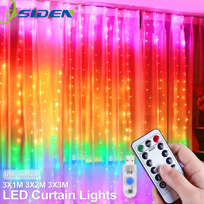 Curtain LED String Lights Fairy Christmas Decoration