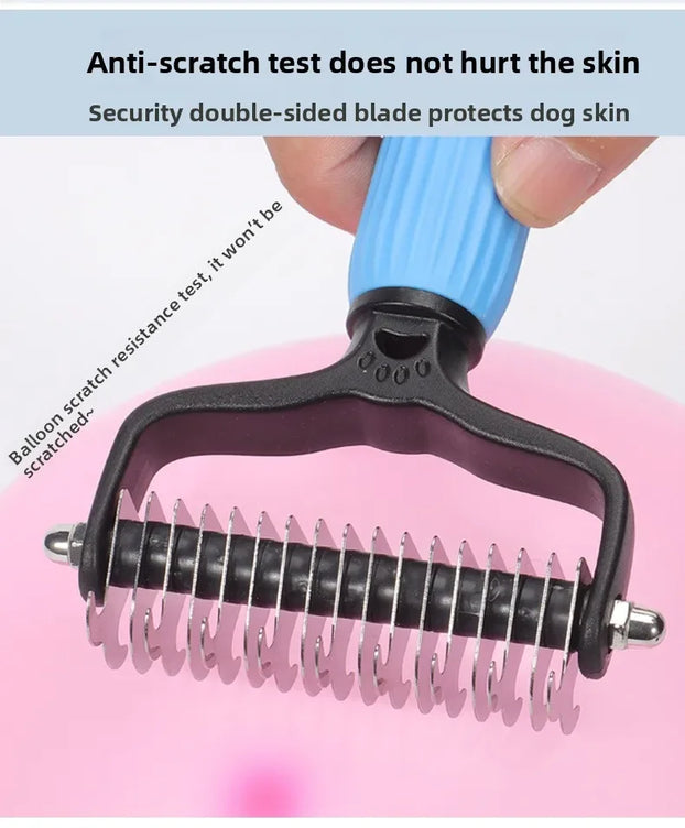 Pet Deshedding Brush Cat Comb Self Cleaning Hair