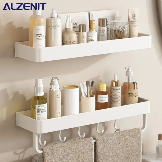 Bathroom Accessory Shelf Cream Kitchen Organizer