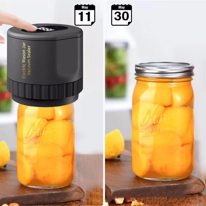 Electric Mason Jar Vacuum Sealer Kit Cordless Automatic