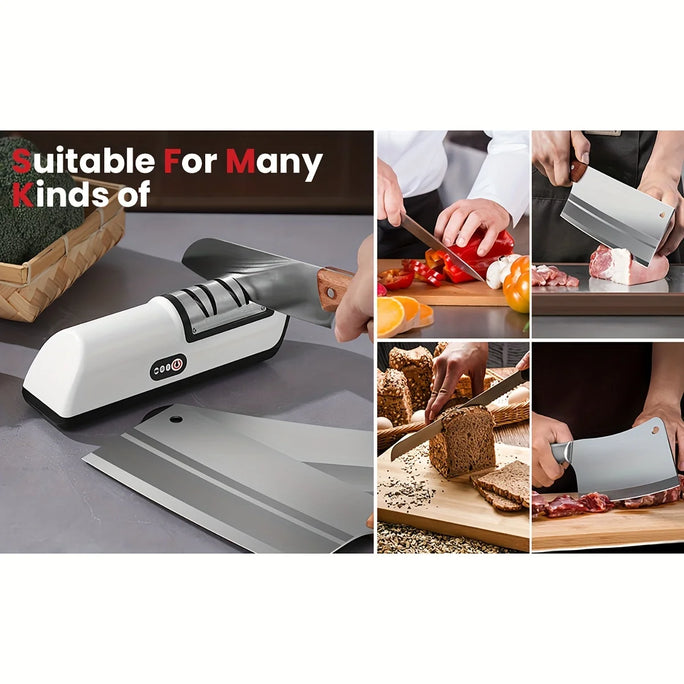 Kitchen Electric Knife Sharpener Multifunctional Automatic Professional