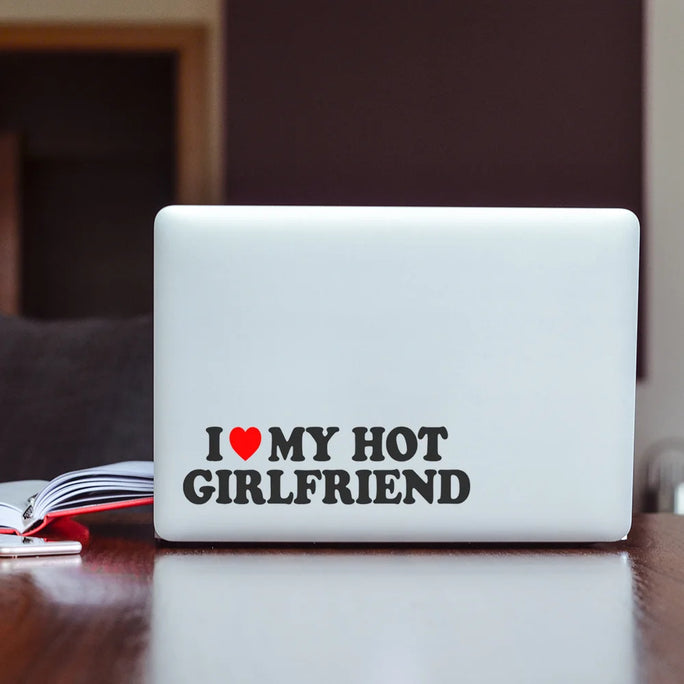 1Piece I Love My Hot Girlfriend Heart, Woman Girl