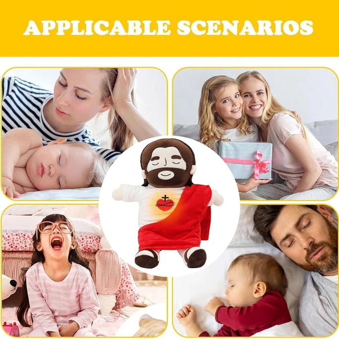 Jesus Plush Baby Soothing Breathing Toy