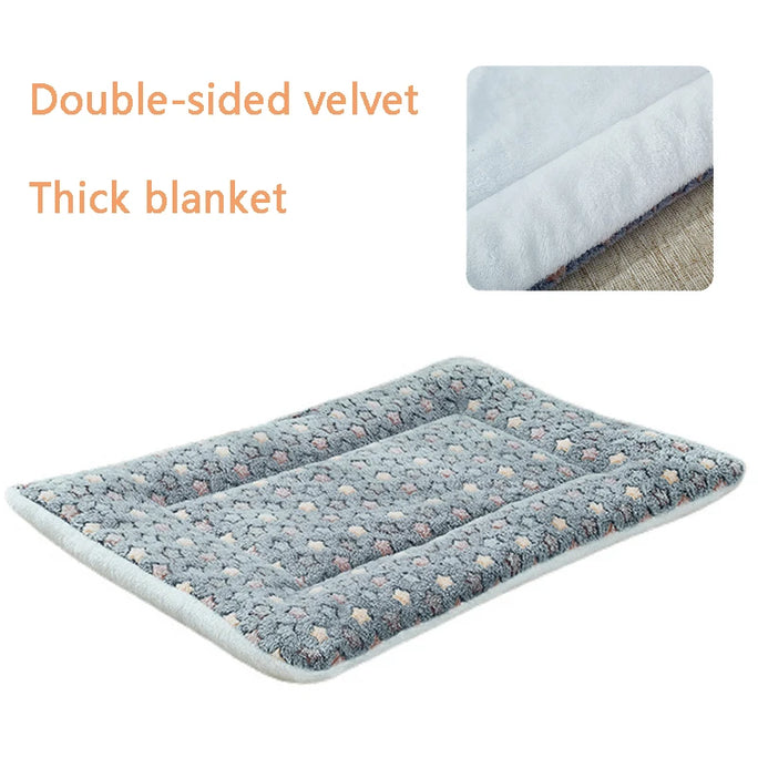 Soft Beld Mats Flannel Short Plush Pet Sleeping Bed