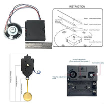 Multipurpose Clock Movement Set with Pendulum Music