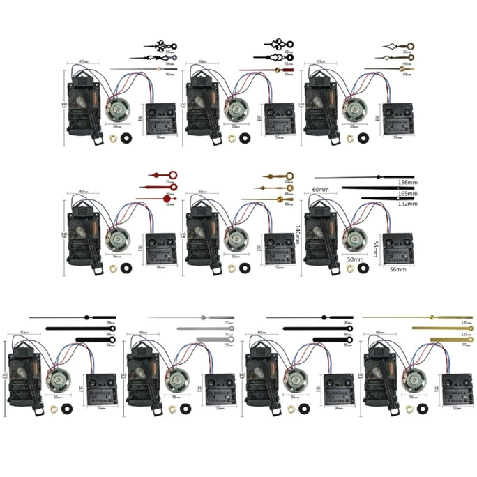 DIY Wall Clock Pendulum Movement Silent Mechanism with Hands