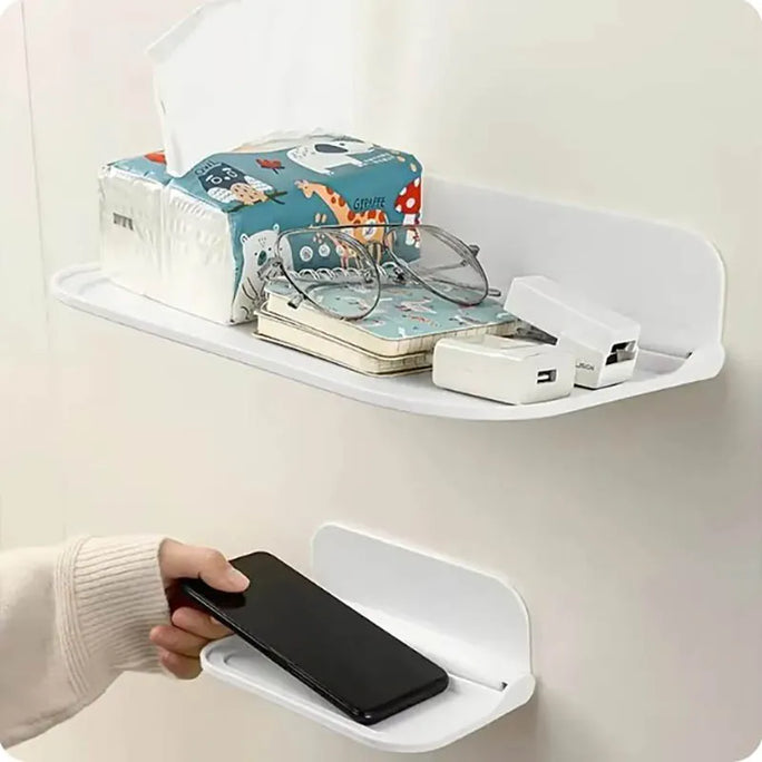 1pc Foldable Wall-mounted Shelf, For Bathroom, Toilet