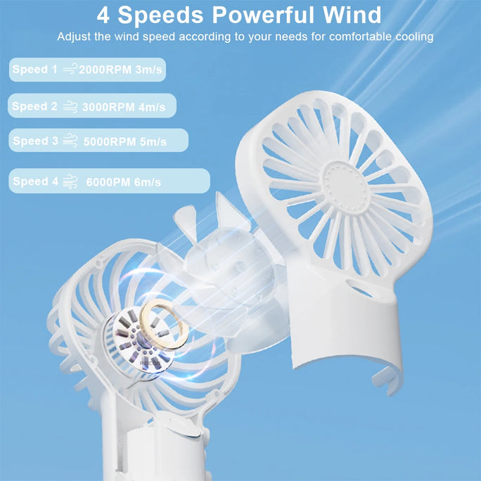 Portable Humidifier Fan Mini Handheld Mist Fan