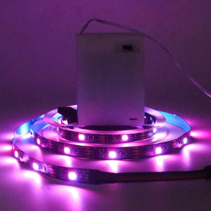 5V 5050 2835 RGB LED Strip Light Battery Power