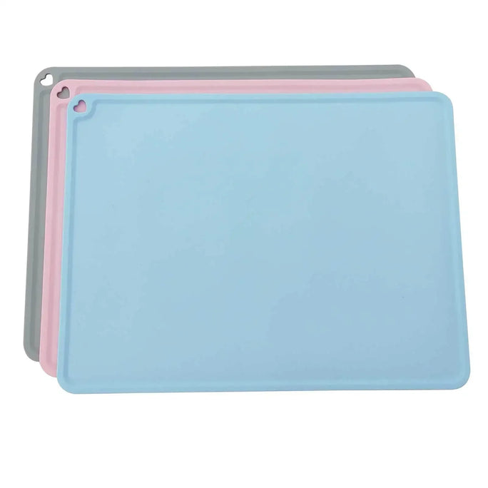 Silicone Pet Food Mat, Waterproof Non - slip Pet Mat