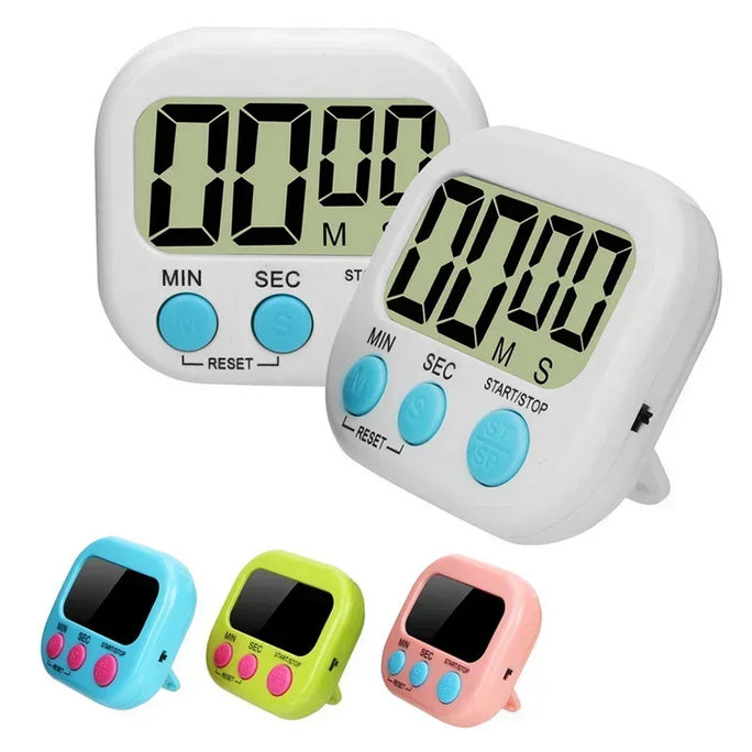Electronic Kitchen Timer with Magnetic Back -LCD