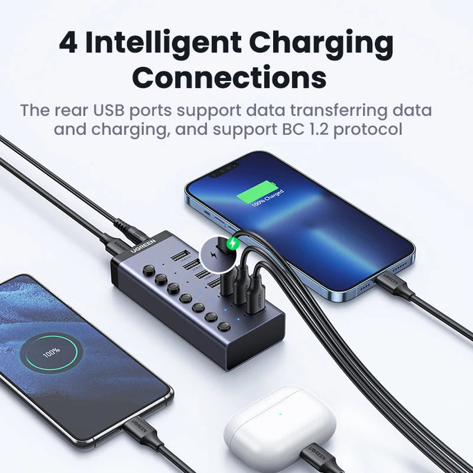 UGREEN USB HUB 7 Ports USB3.0 Splitter 5Gbps with Individual