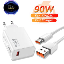 90W 6A Turbo Fast Wall Charger for Xiaomi