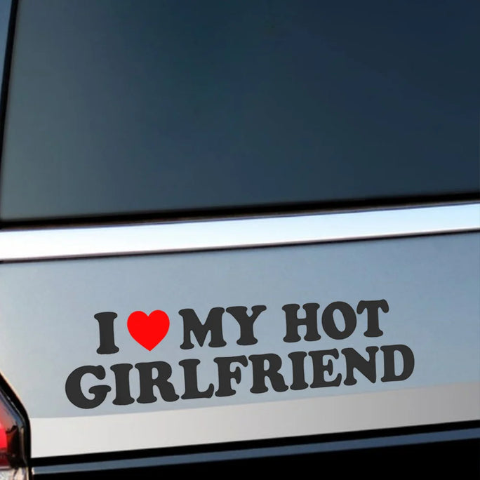 1Piece I Love My Hot Girlfriend Heart, Woman Girl