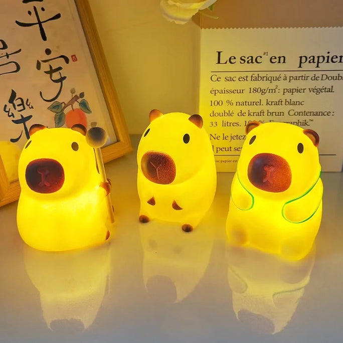 Cute Pet Capybara Night Light Cute Cartoon Living Room Light