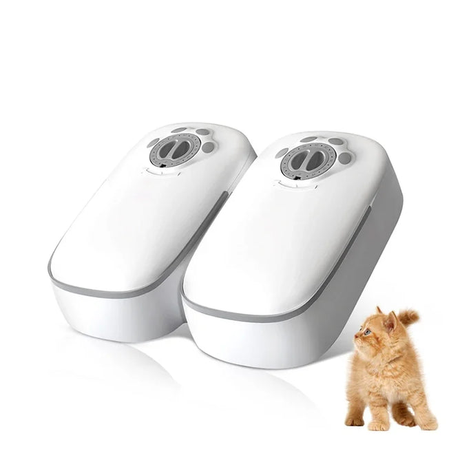 2 Meals Automatic Pet Feeder Smart Cat Food
