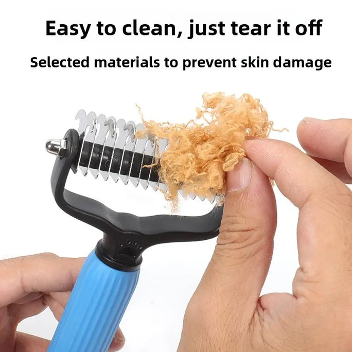 Pet Deshedding Brush Cat Comb Self Cleaning Hair