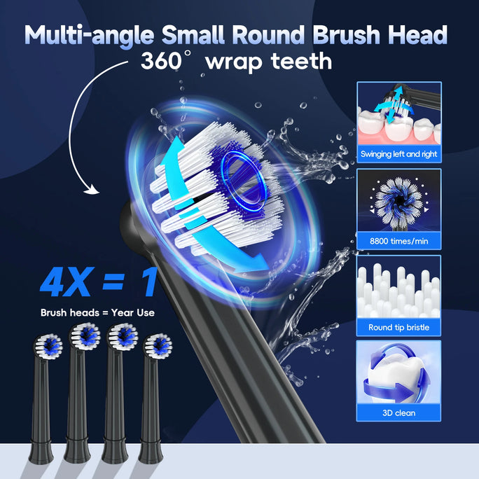 Sonic Electric Toothbrush for Adults and Kids