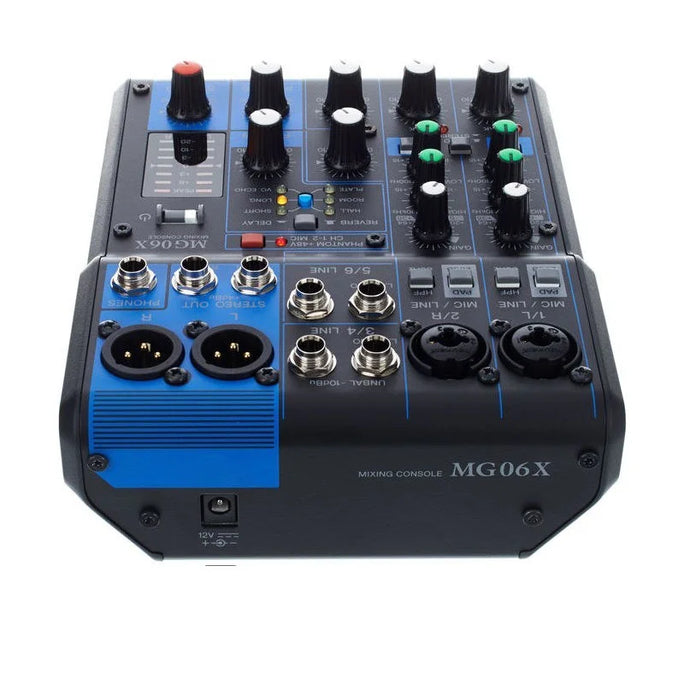 Professional 6 channel Audio Mixer MG06X MG06XU Sound Console