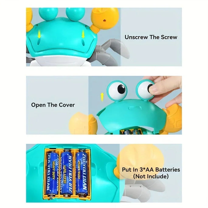Interactive Toys Crawling Crab Toy for Kids Induction Escape