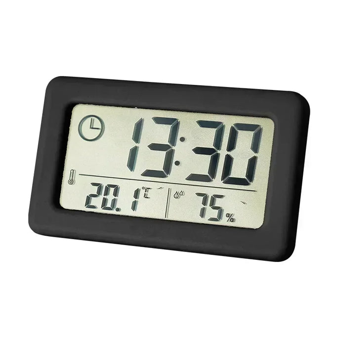 12/24 Hours Wall Clock Thermometer Digital