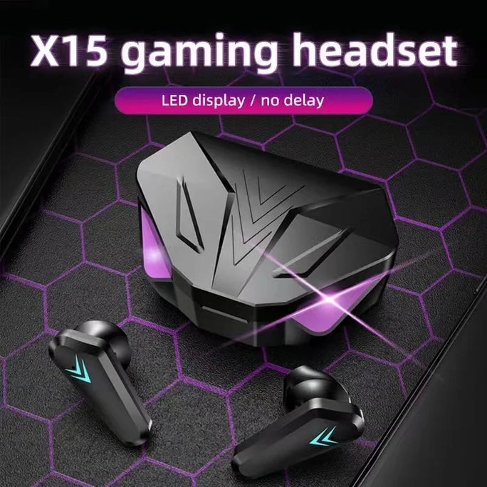 TWS Wireless Bluetooth Headset LED Display Gamer
