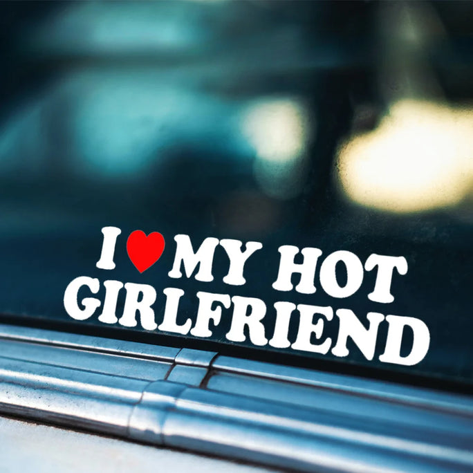 1Piece I Love My Hot Girlfriend Heart, Woman Girl
